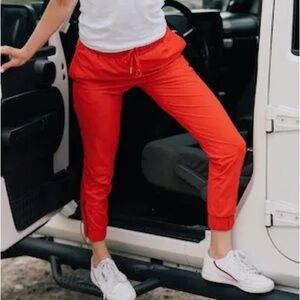 Zyia Everywhere Zipper Jogger. Red: M